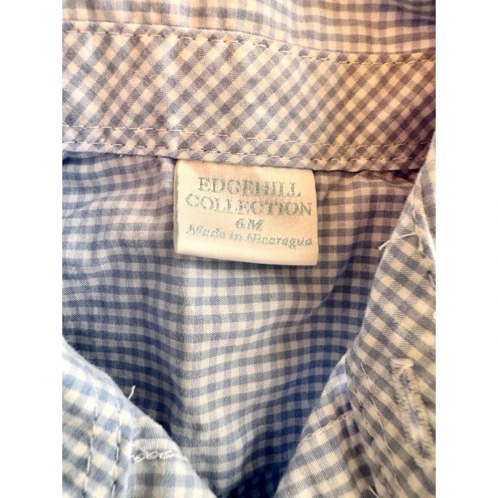Baby Boy Clothes Bundle Carter's Boden Cat & Jack 3-12M Safari Gingham Denim 7pc